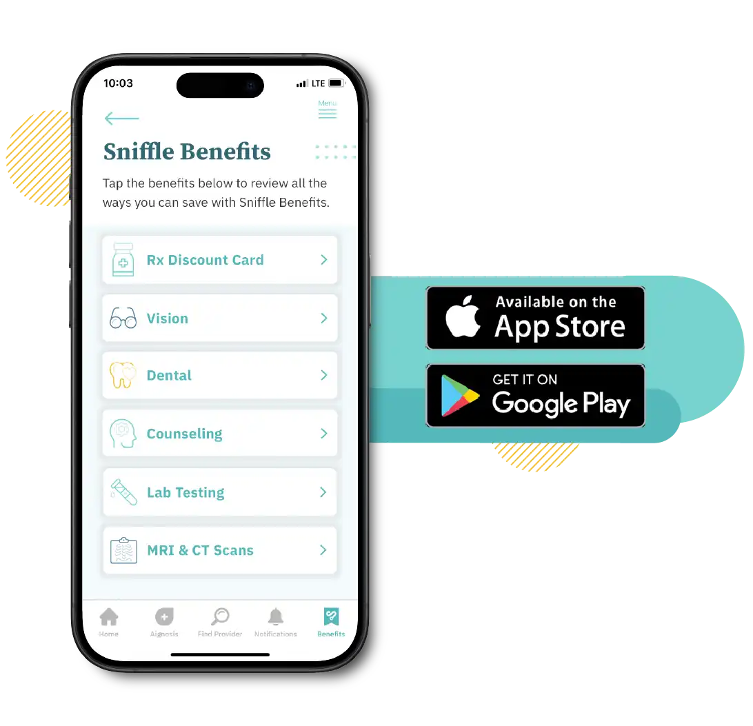 Sniffle Benefits In Phone - App Stores